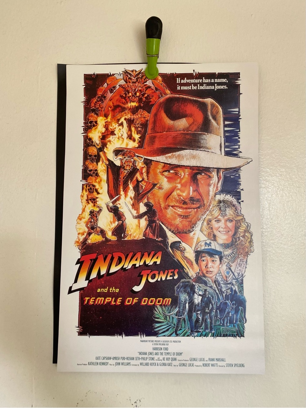 Indiana Jones Temple of Doom The Frida calendar movie poster